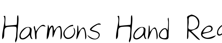 Harmons Hand Regular Yazı tipi ücretsiz indir